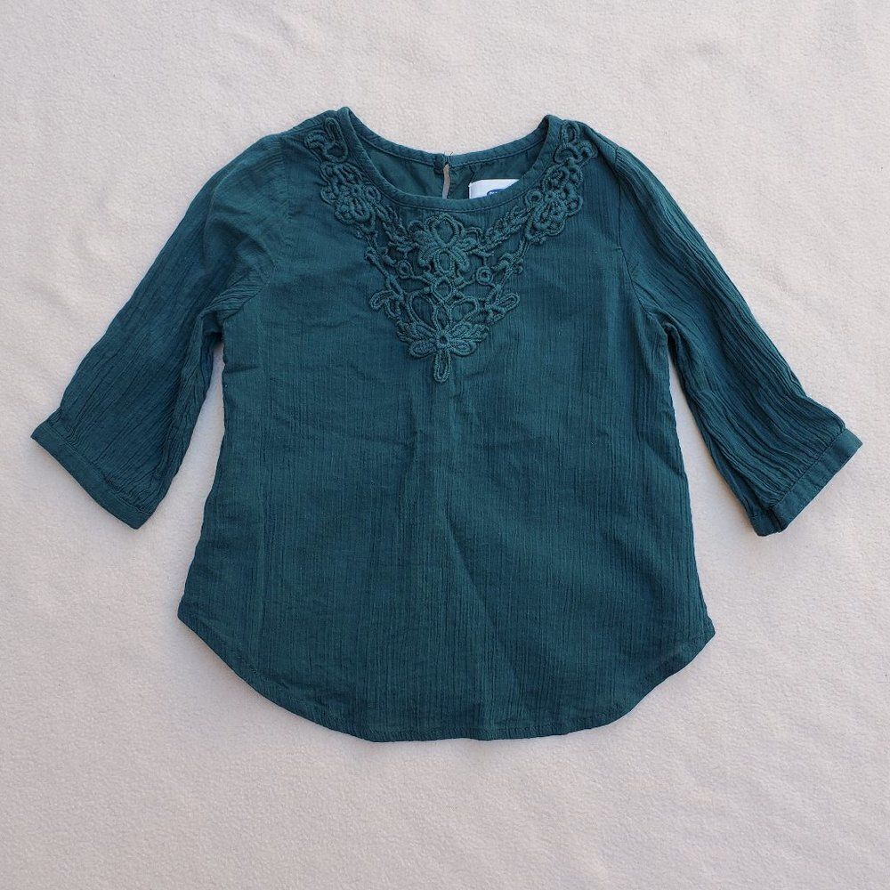 Old Navy green 3/4 sleeve shirt